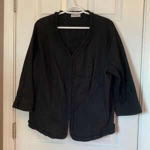 “Dress barn” distressed blazer jacket Size 18